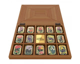 La Societe Parisienne de Savons Wood Gift Box of Soap Tins (12pc or 14pc) - 20gr / .71oz each